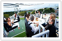 Belgium, Brussels - World Premiere NG Dinner in the sky