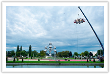 Belgium, Brussels - World Premiere NG Dinner in the sky