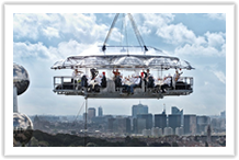 Belgium, Brussels - World Premiere NG Dinner in the sky