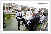 Belgium, Brussels - World Premiere NG Dinner in the sky
